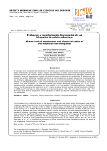 Evaluación y caracterización biomecánica de los trinquetes de