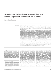 La reducción del tráfico de automóviles