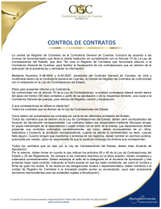 control de contratos - Contraloría General de Cuentas