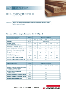 Eurospan E1 P5 V100 (PDF/ES) Fichas técnicas y de