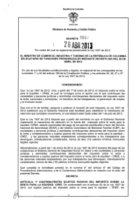 Decreto 862 de 2013