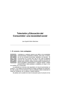 Televisión y Educación del Consumidor: una necesidad social
