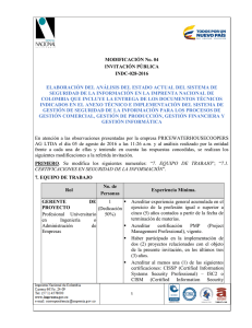 Modificación No. 04 - Imprenta Nacional de Colombia