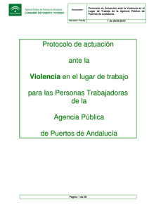 Protocolo de actuación - Agencia Pública de Puertos de Andalucía