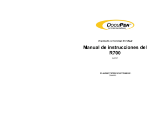 Manual de instrucciones del R700