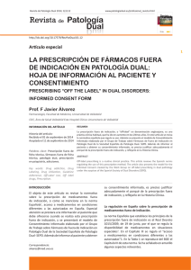 Texto completo PDF - Sociedad Española de Patología Dual