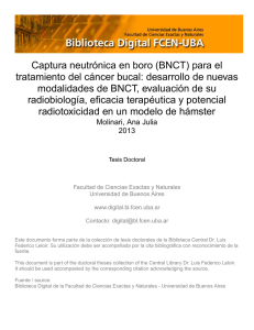 Captura neutrónica en boro (BNCT) para el tratamiento del cánc