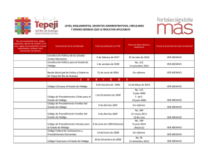 leyes, reglamentos, decretos administrativos, circulares y demás