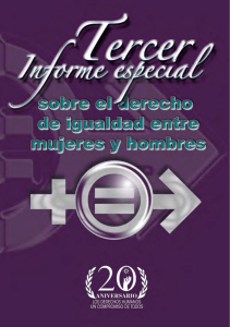Tercer Informe Especial sobre el Derecho a la Igualdad