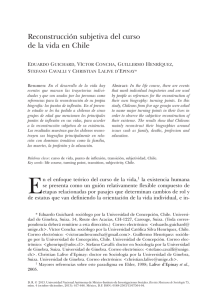 Reconstrucción subjetiva del curso de la vida en Chile