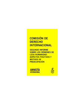 Comisión de Derecho Internacional: Segundo informe sobre los