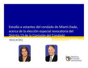 Estudio a votantes del condado de Miami-Dade