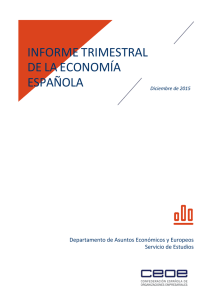 Informe Trimestral de la Economía Española - Diciembre 2015