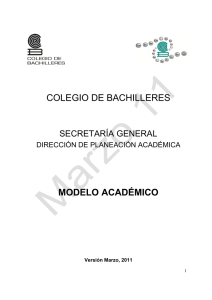 Modelo Académico del Colegio de Bachilleres