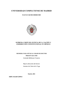 suprema corte de justicia de la nación y jurisdicción
