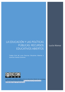 La educación y las políticas públicas: recursos educativos