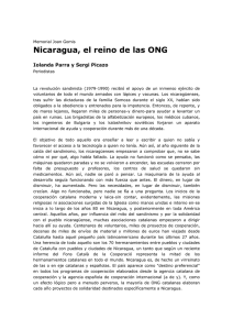 el reino de las ONG, nicaragua