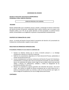 Derecho Procesal Civil General