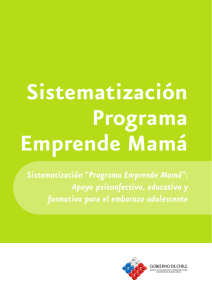 Sistematización “Programa Emprende Mamá”: Apoyo psicoafectivo