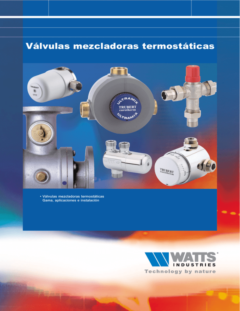 Válvula mezcladora termostática Agua Válvula mezcladora termostática de latón Control de termostato de lavabo de tubería de temperatura del agua 
