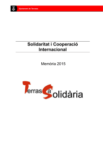 Memòria 2015 - Ajuntament de Terrassa