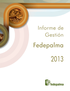 Informe de Gestión Fedepalma 2013