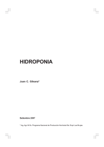 hidroponia - Catálogo de Información Agropecuaria