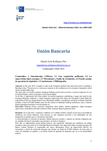 Unión Bancaria - Inicio -