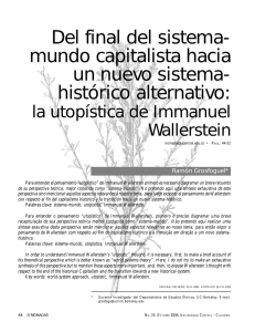 La utopistica de Immanuel Wallerstein