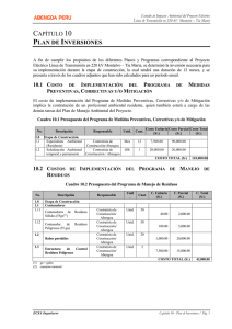 CAPÍTULO 10 PLAN DE INVERSIONES