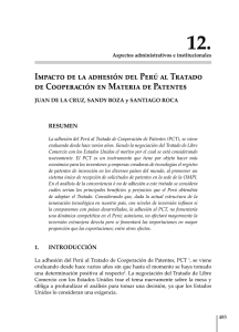 Impacto de la adhesión del Perú al Tratado de Cooperación