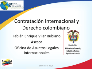 Contratación internacional y derecho colombiano