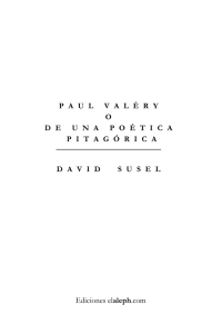 Paul Valéry o de una Poética Pitagórica