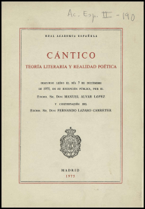 O CÁNTICO - Real Academia Española