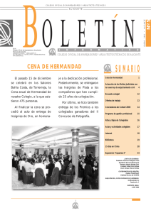 Boletin n 5 - Colegio Oficial de Aparejadores y Arquitectos Técnicos