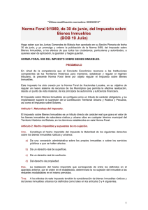 Norma Foral 9/1989, de 30 de junio, del Impuesto sobre Bienes