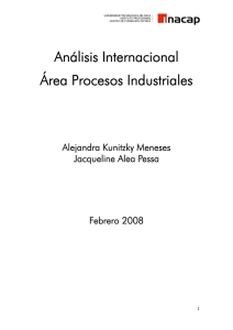 Análisis Área Procesos Industriales