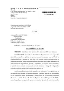 Sección nº 01 de la Audiencia Provincial de Madrid Procedimiento