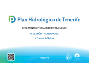 iii.2 programa de medidas - Plan Hidrológico de Tenerife