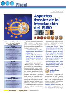 Aspectos fiscales de la introducción del EURO