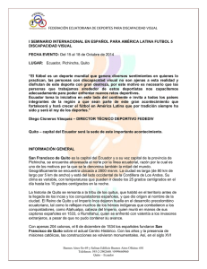 federación ecuatoriana de deportes para discapacidad visual i