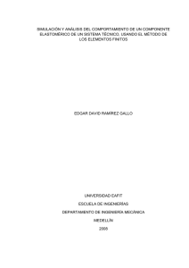 simulación y análisis del comportamiento de un componente