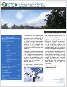 Boletín 8 Cáncer de piel - Colegio de Medicos Cirujanos Costa Rica
