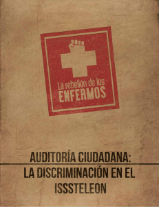 Auditoría Ciudadana: discriminación en el