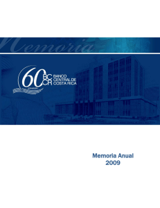 Memoria Anual 2009 - Banco Central de Costa Rica