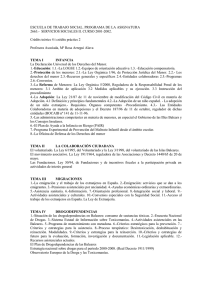 SERVICIOS SOCIALES II. CURSO 2001