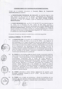 CONVENIO MARCO DE COOPERACION INTERINSTITUCIONAL