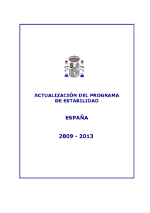 Programa de Estabilidad 2009-2013