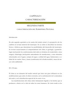 CAPÍTULO I CARACTERIZACIÓN SEGUNDA PARTE