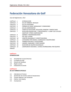 Reglamentos Oficiales FVG. - Federación Venezolana de Golf